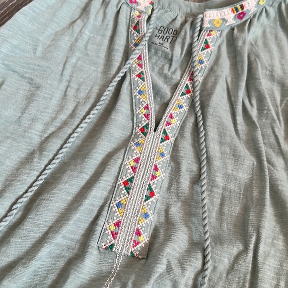 Women’s Matilda Jane good heart size XS Sage green embroidered tank like new - Picture 2 of 4